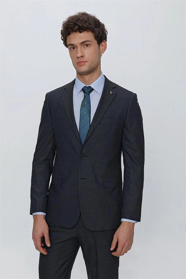 IMZA Men's Patterned Comfort Fit Classic Suit – 1001225185