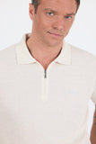 Short Sleeve Plain Supreme Polo Collar Pocketless Cotton Casual Slim Fit T-Shirt 1011250162