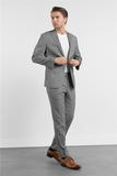 IMZA Men's Peak Lapel Slim Fit Stretch Classic Suit – 1001260163