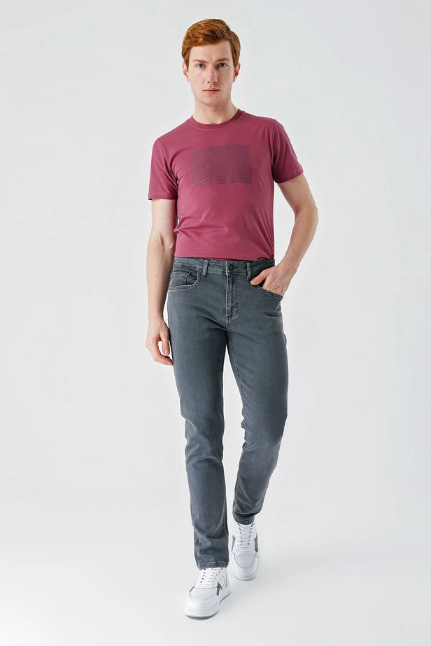 IMZA Men's Gabardine Slim Fit 5-Pocket Casual Pants – 1023240151
