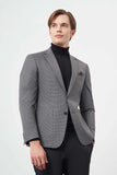 IMZA Men's Houndstooth Slim Fit Classic Blazer – 1002245106