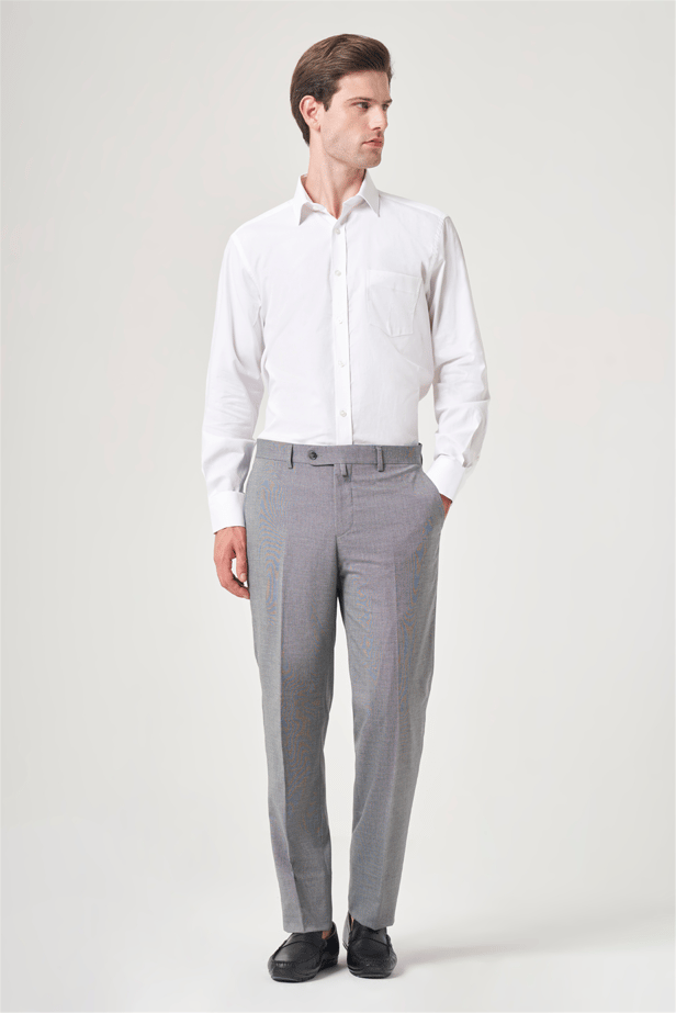 IMZA Men's Fil-a-Fil Comfort Fit Stretch Classic Trousers – 1003260153