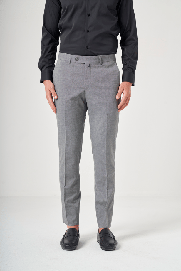 IMZA Men's Fil-a-Fil Slim Fit Stretch Classic Trousers – 1003260152