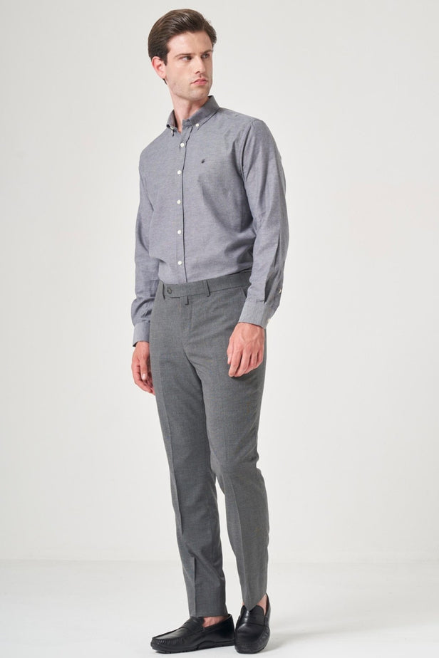 IMZA Men's Fil-a-Fil Slim Fit Stretch Classic Trousers – 1003260152