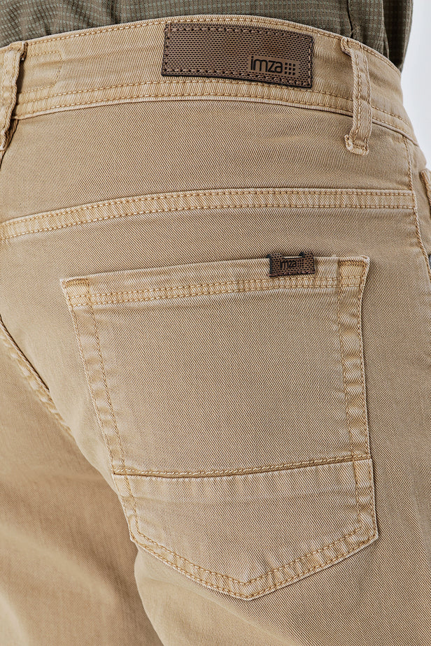 Five Pocket Cotton Gabardine Slim Fit Casual Trousers 1003235318