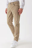 Five Pocket Cotton Gabardine Slim Fit Casual Trousers 1003235318