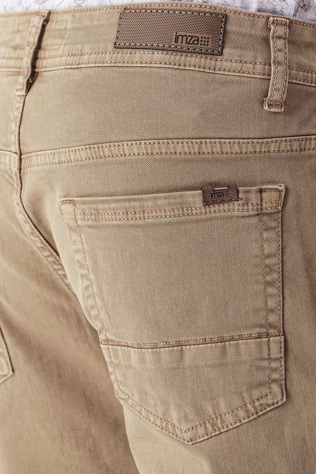 Five Pocket Cotton Gabardine Slim Fit Casual Trousers 1003235318