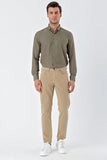 Five Pocket Cotton Gabardine Slim Fit Casual Trousers 1003235318