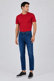 Gabardine 5-Pocket Straight Leg Slim Fit Cotton Trousers (Model 1023250150)
