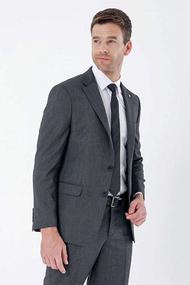 IMZA Men's Gabardine Comfort Fit Stretch Classic Suit – 1001235152
