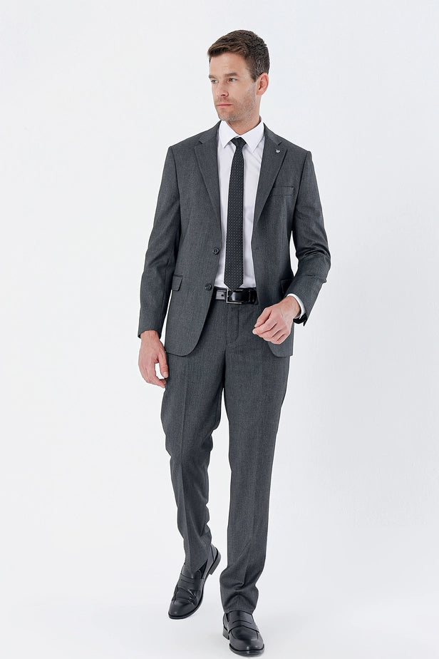 IMZA Men's Gabardine Comfort Fit Stretch Classic Suit – 1001235152