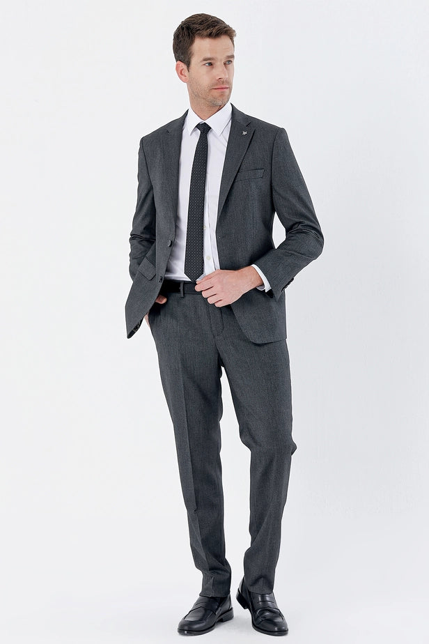 IMZA Men's Gabardine Comfort Fit Stretch Classic Suit – 1001235152