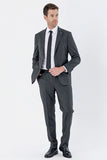 IMZA Men's Gabardine Comfort Fit Stretch Classic Suit – 1001235152
