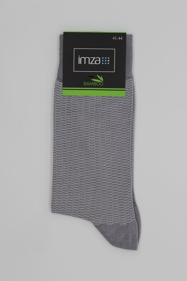 Gray Bamboo Patterned Ankle Socks 1060245240