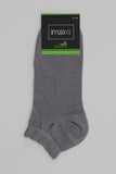 Gray Bamboo Plain Bootie Socks 1060240106