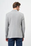 Textured Peak Lapel Stretch 6 Drop Slim Fit Classic Blazer 1002240111