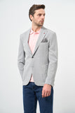 Textured Peak Lapel Stretch 6 Drop Slim Fit Classic Blazer 1002240111