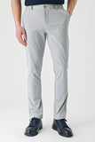 Gray Self-Patterned Crinkled Side Pocket Casual Slim Fit Jogger Trousers 1003240206