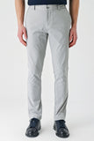 Gray Self-Patterned Crinkled Side Pocket Casual Slim Fit Jogger Trousers 1003240206