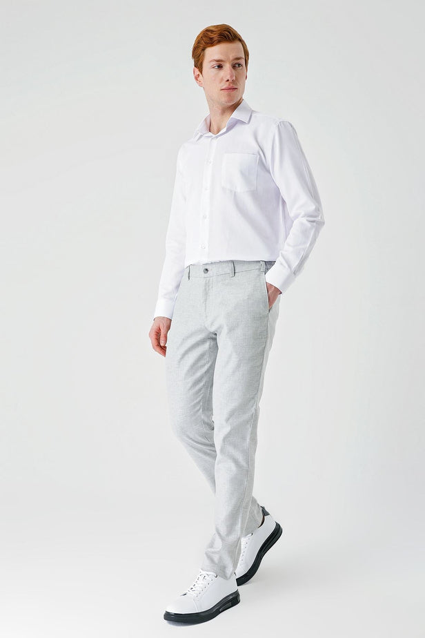 Linen Blend Elasticated Side Pocket Casual Comfort Fit Jogger Trousers 1003240159