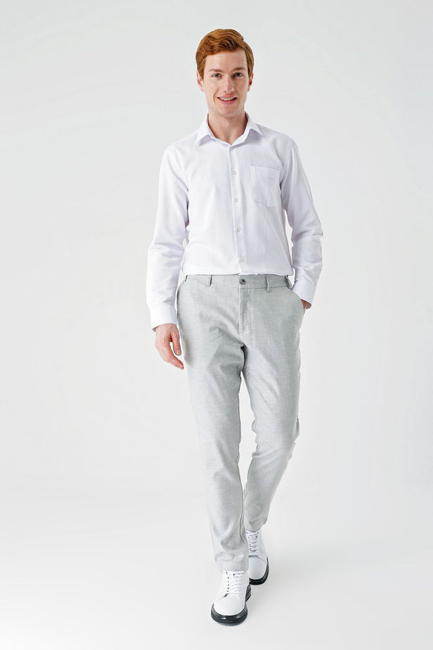 Linen Blend Elasticated Side Pocket Casual Comfort Fit Jogger Trousers 1003240159