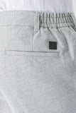 Linen Blend Elasticated Side Pocket Casual Comfort Fit Jogger Trousers 1003240159