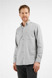 Button Collar Long Sleeve Comfort Fit Cotton Shirt with Pocket (Model 1004255234)