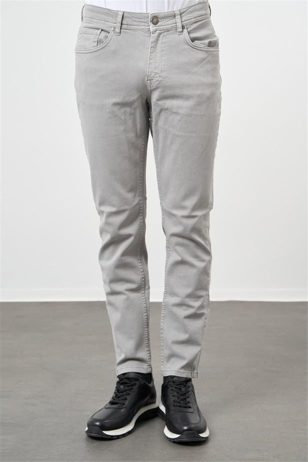 Cotton Five Pocket Casual Slim Fit Trousers 1003240319