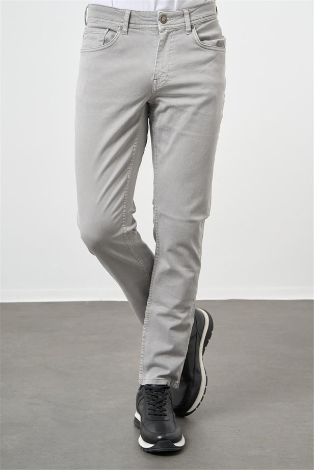 Cotton Five Pocket Casual Slim Fit Trousers 1003240319