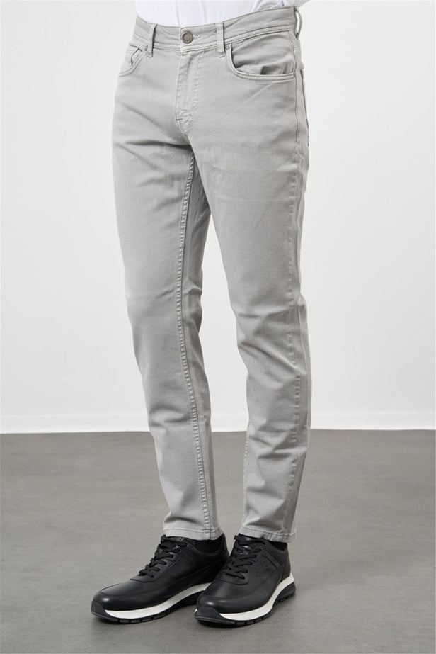 Cotton Five Pocket Casual Slim Fit Trousers 1003240319