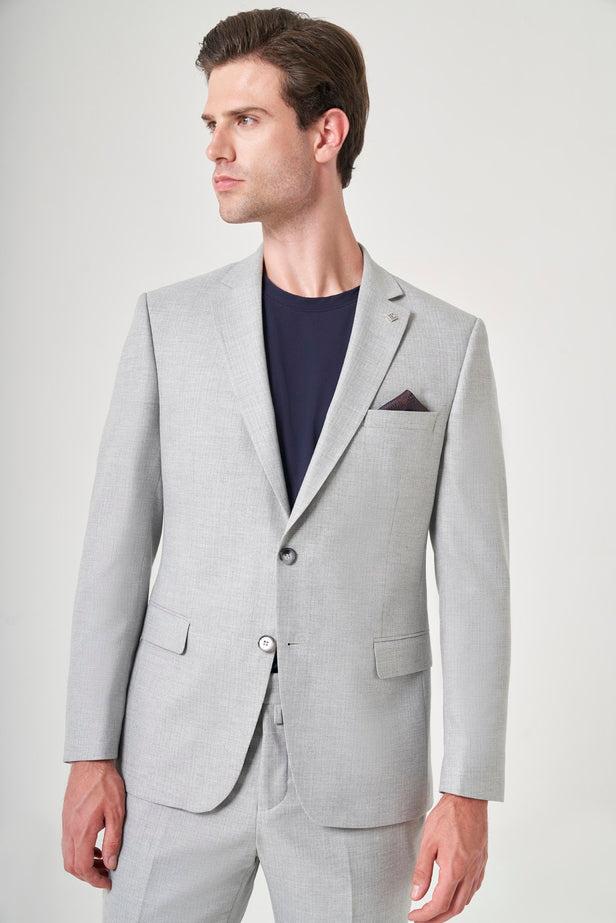IMZA Men's Striped Slim Fit Classic Suit – 1001260901