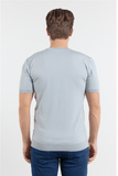 Short Sleeve Plain Crew Neck Pocketless Slim Fit T-Shirt 1011250179