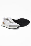 Gray 100% Faux Leather Lace-Up Casual Shoes 1033240169