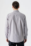 Long Sleeve Checked Hard Collar Pocket Comfort Fit Shirt 1004235157