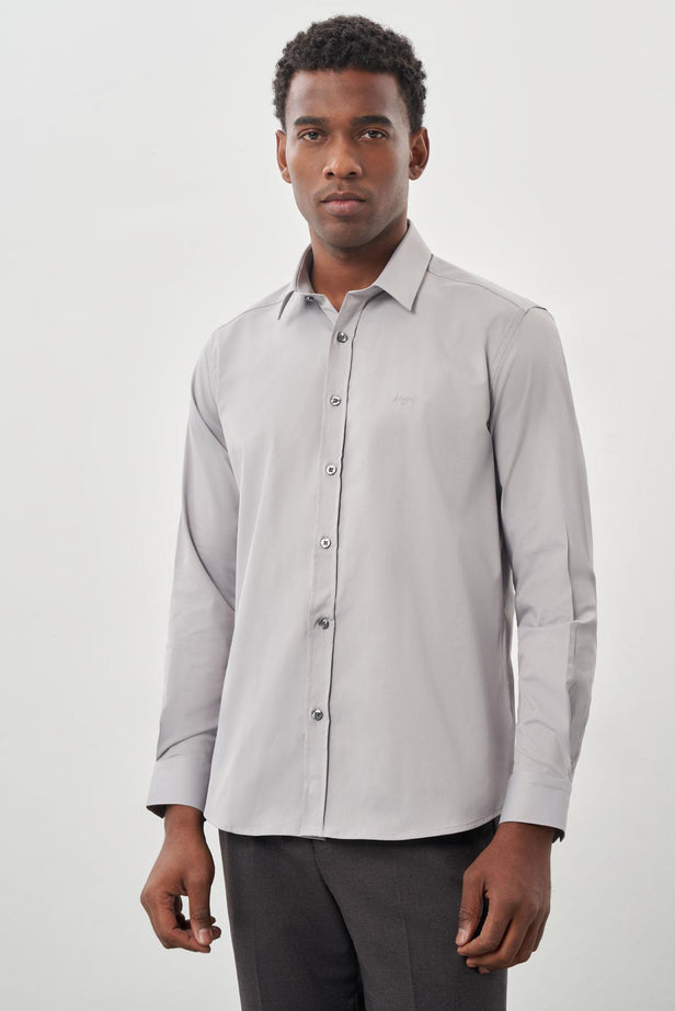 IMZA Men's Stretch Cotton Slim Fit Classic Shirt – 1004245234
