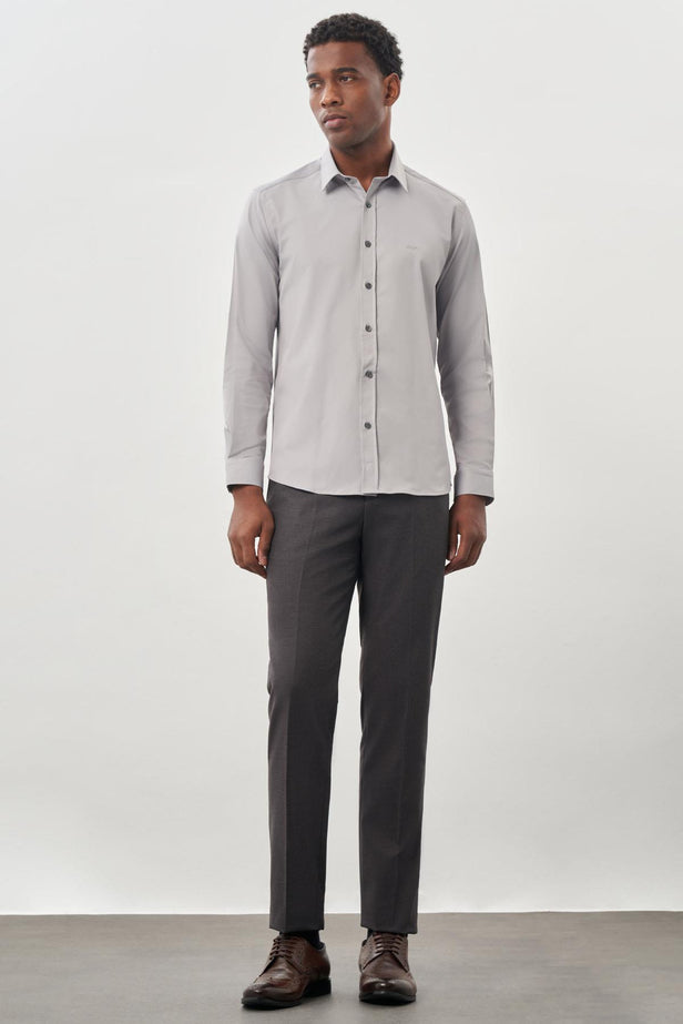 IMZA Men's Stretch Cotton Slim Fit Classic Shirt – 1004245234