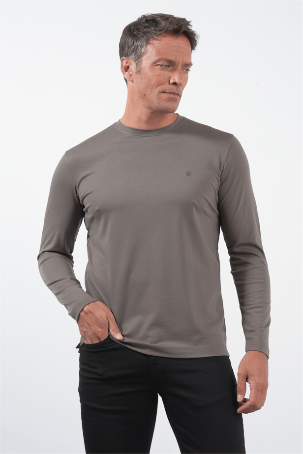 IMZA Men's Crew Neck Knitted Stretch Sweatshirt – 1013260150