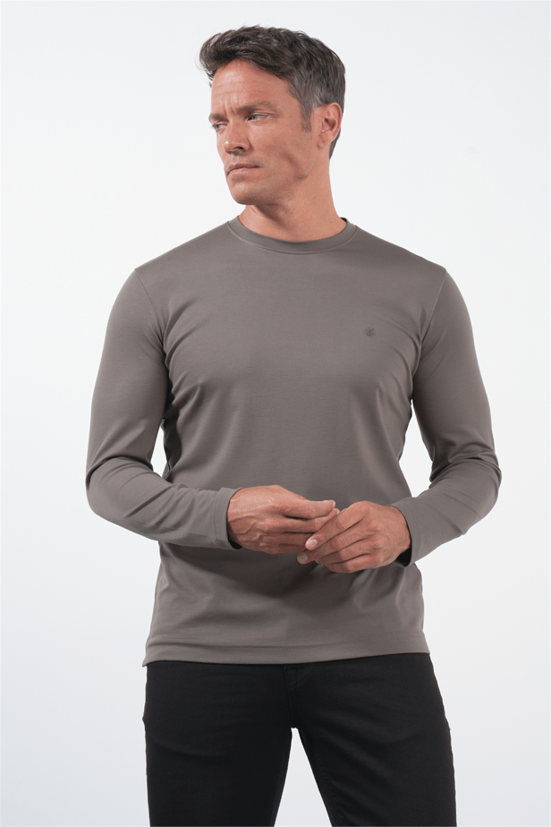 IMZA Men's Crew Neck Knitted Stretch Sweatshirt – 1013260150