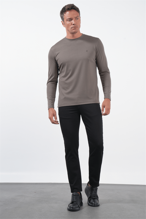 IMZA Men's Crew Neck Knitted Stretch Sweatshirt – 1013260150