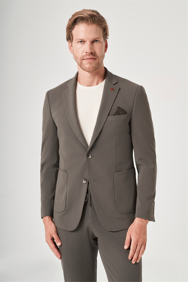 IMZA Men's Mono Lapel 6 Drop Slim Fit Classic Suit – 1001260194