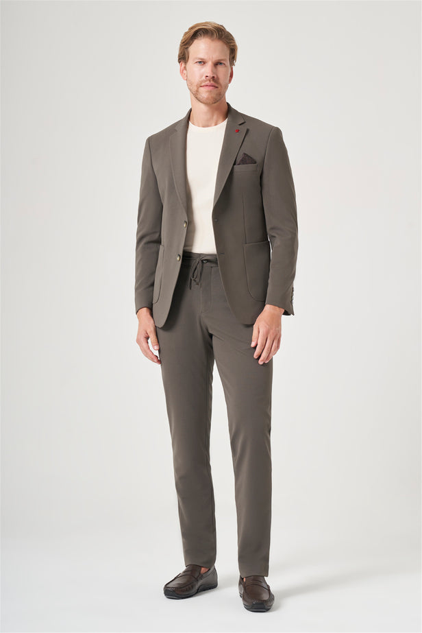 IMZA Men's Mono Lapel 6 Drop Slim Fit Classic Suit – 1001260194