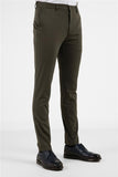 Side Pocket Straight Leg Slim Fit Cotton Chino Casual Trousers (Model 1003255165)