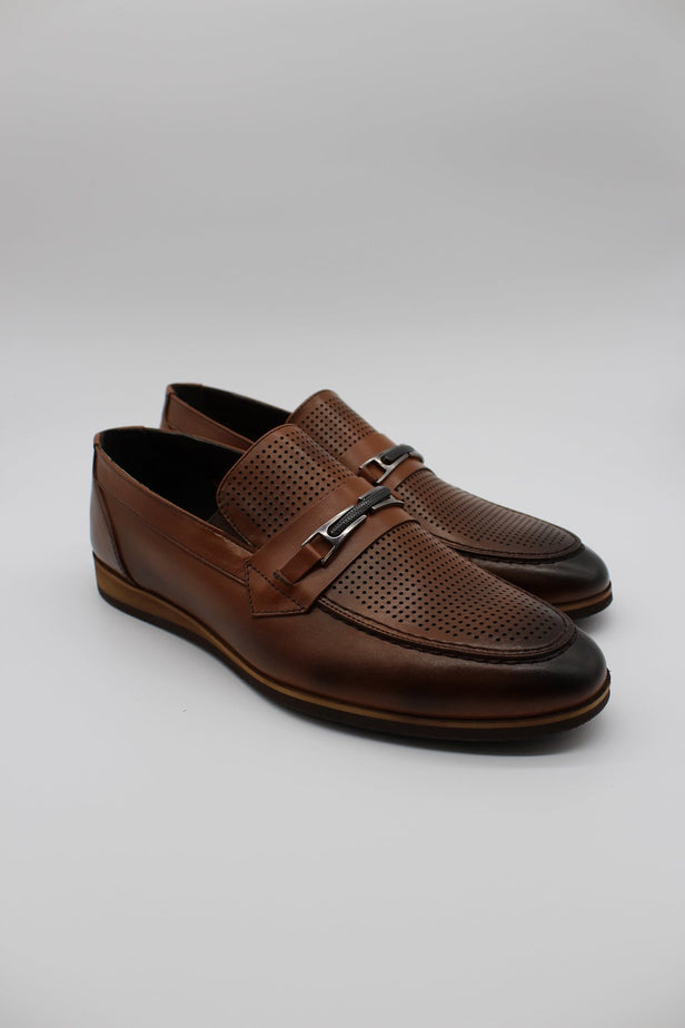 Genuine Leather Antique EVA Sole Buckle Classic Shoes 1033230206