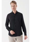 DMT Collar Long Sleeve Pocketless Slim Fit Classic Stretch Shirt 1004230233
