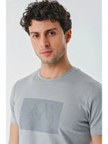 Short Sleeve Printed Crew Neck Pocket Slim Fit Cotton T-Shirt 1011240181