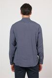 Long Sleeve Button Collar Pocketless Slim Fit Modal Shirt 1004260162