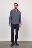 Long Sleeve Button Collar Pocketless Slim Fit Modal Shirt 1004260162