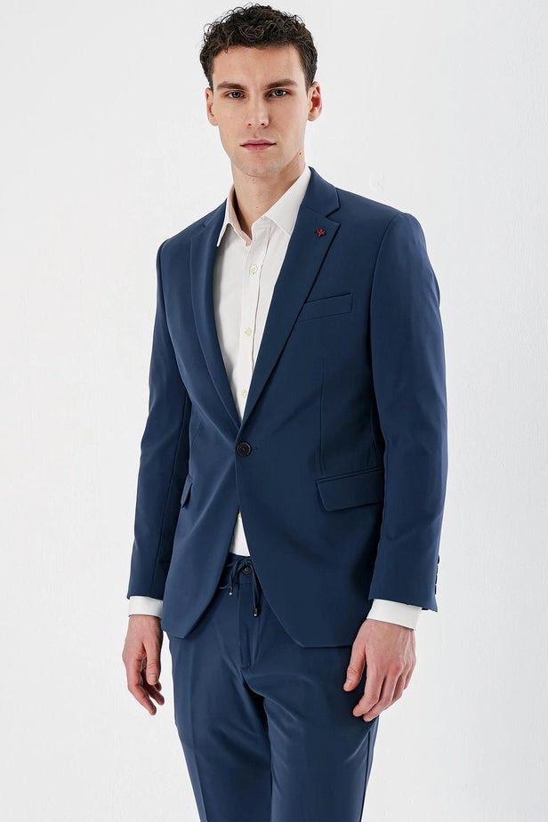 IMZA Men's Mono Lapel Slim Fit Stretch Suit – 1001240164