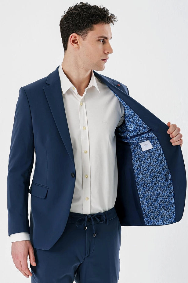 IMZA Men's Mono Lapel Slim Fit Stretch Suit – 1001240164