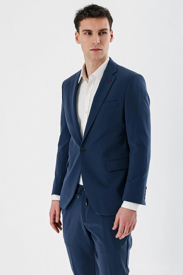 IMZA Men's Mono Lapel Slim Fit Stretch Suit – 1001240164